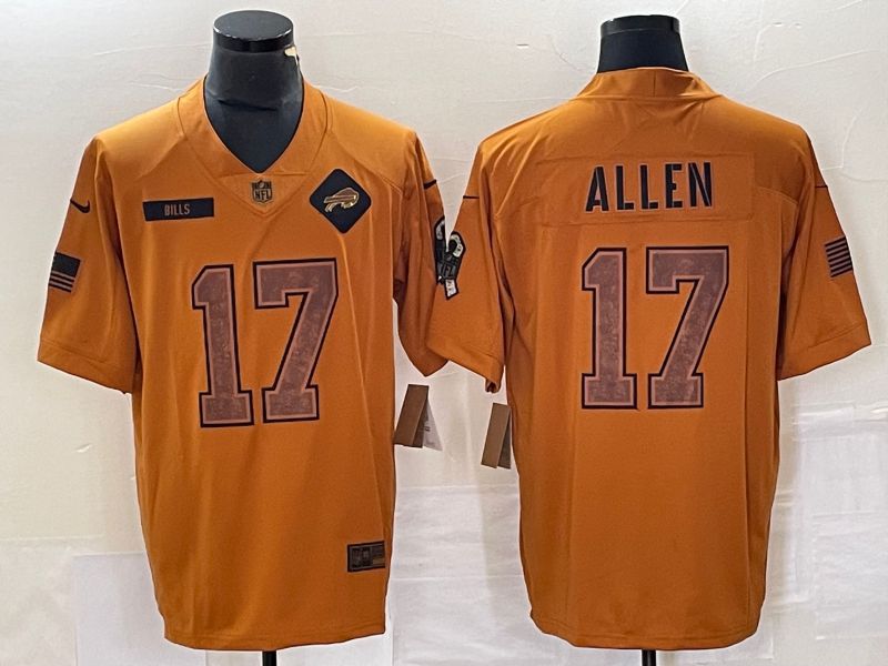Men Buffalo Bills #17 Allen brown Nike 2023 Salute To Service Limited NFL Jersey